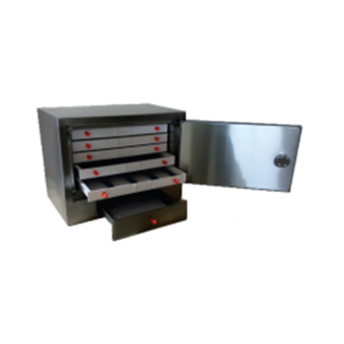 SLIDE CABINET (STAINLESS STEEL) with Moulded Drawers